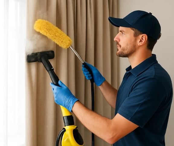 Trusted blind cleaning technician Matty Curtain Cleaning werribee-vic QLD